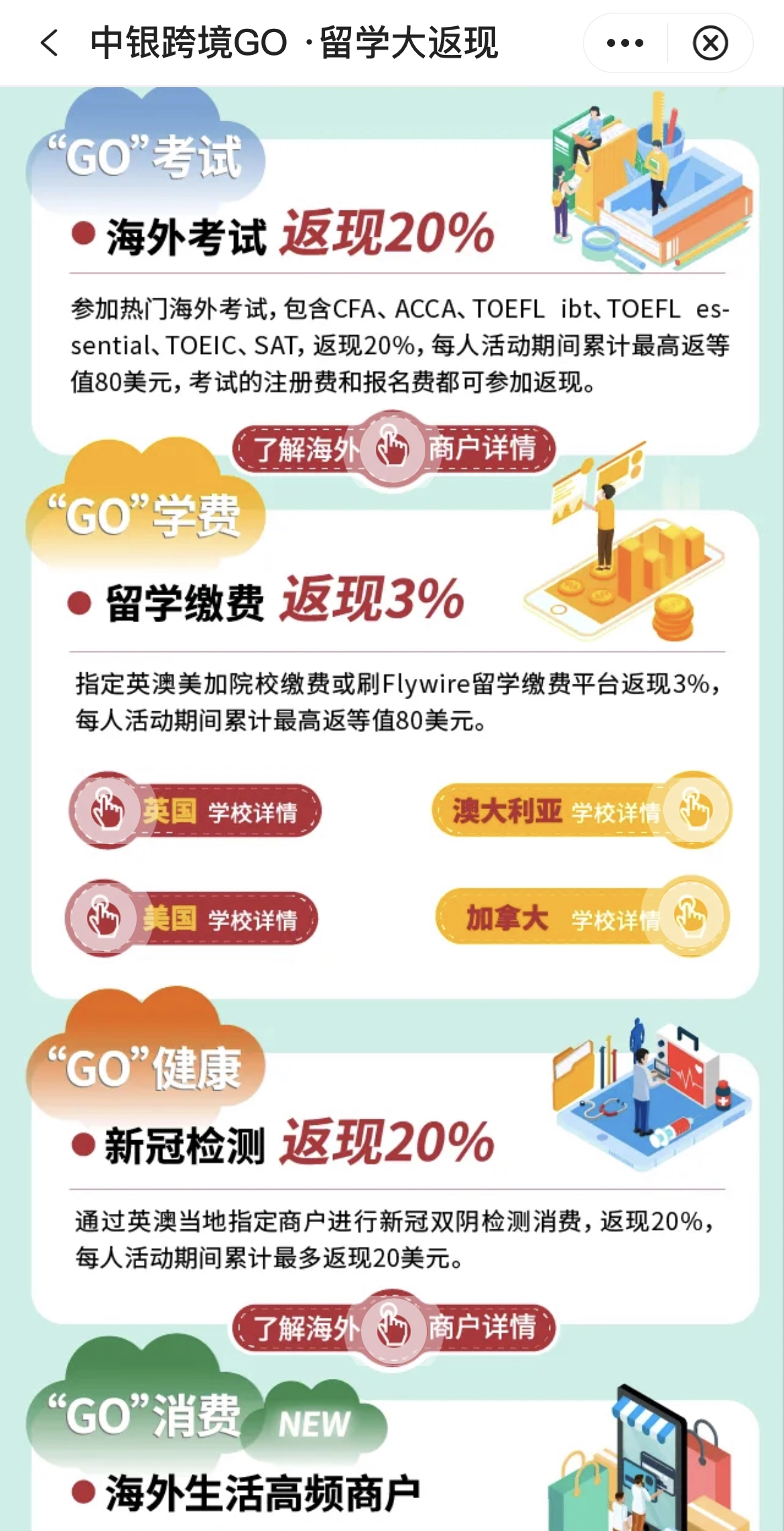 中银 mastercard 返现活动